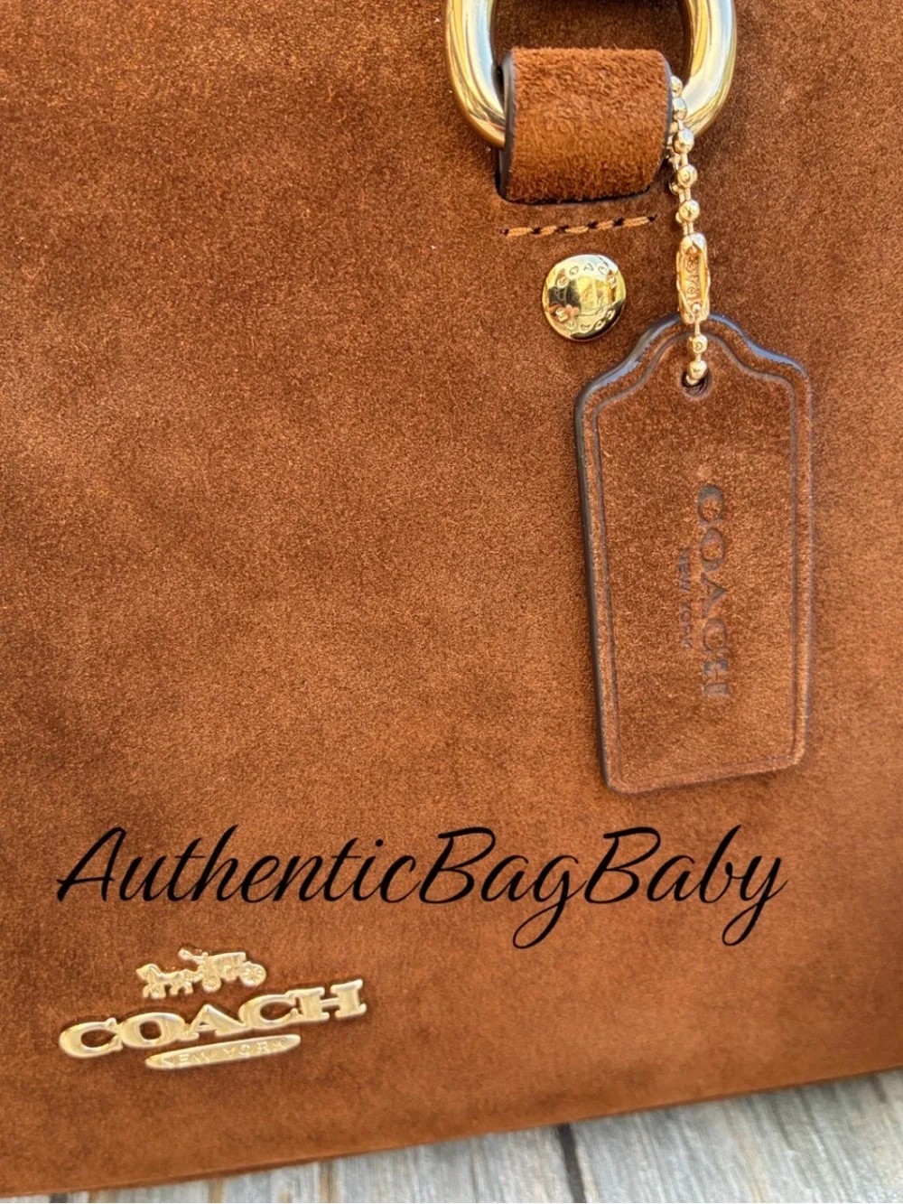 Coach Lara Satchel Leather Suede Bag Purse